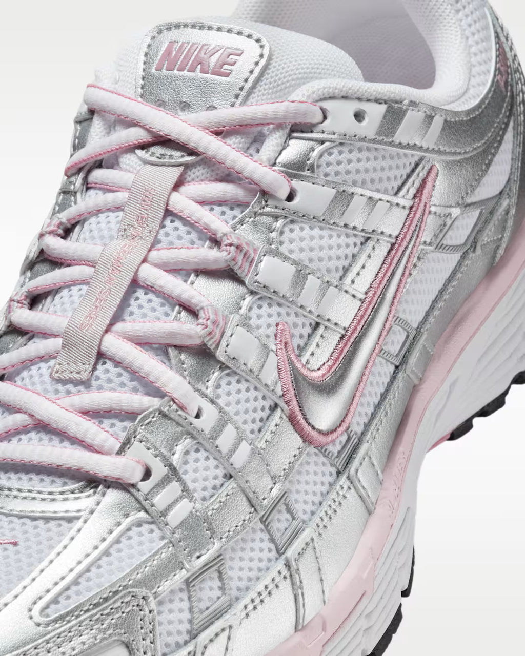 Nike P-6000 White Elemental Pink Metallic Silver BV1021-108 Nike