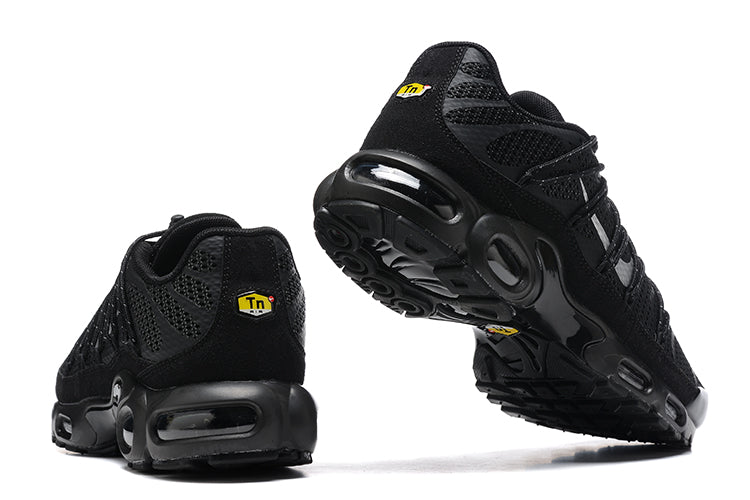 NIKE AIR MAX PLUS TN UTILITY TRIPLE BLACK WHITE LOGO
