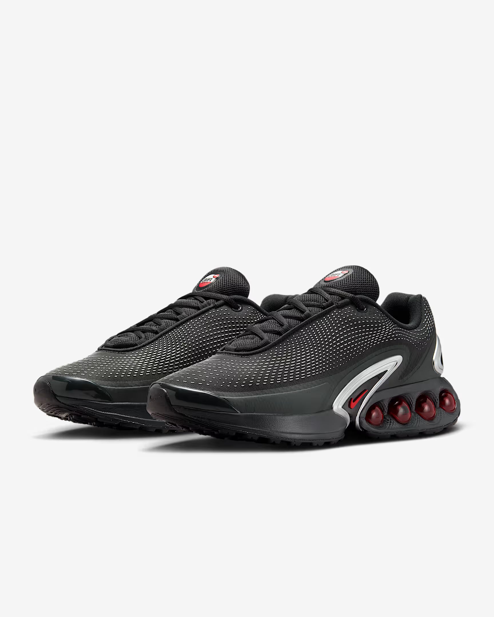 Nike Air Max DN Black Metallic Silver University Red'