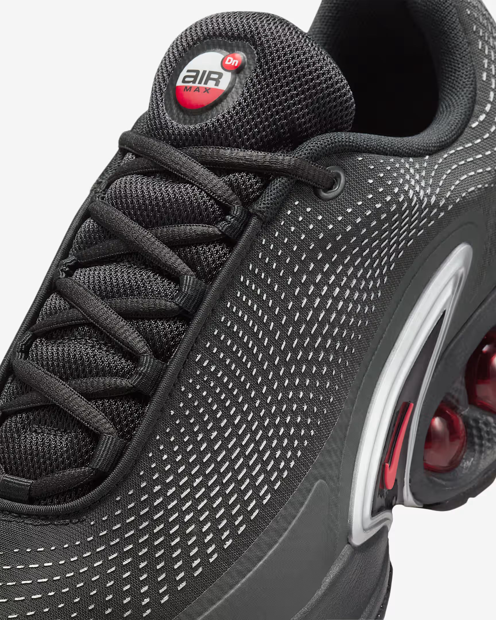 Nike Air Max DN Black Metallic Silver University Red'