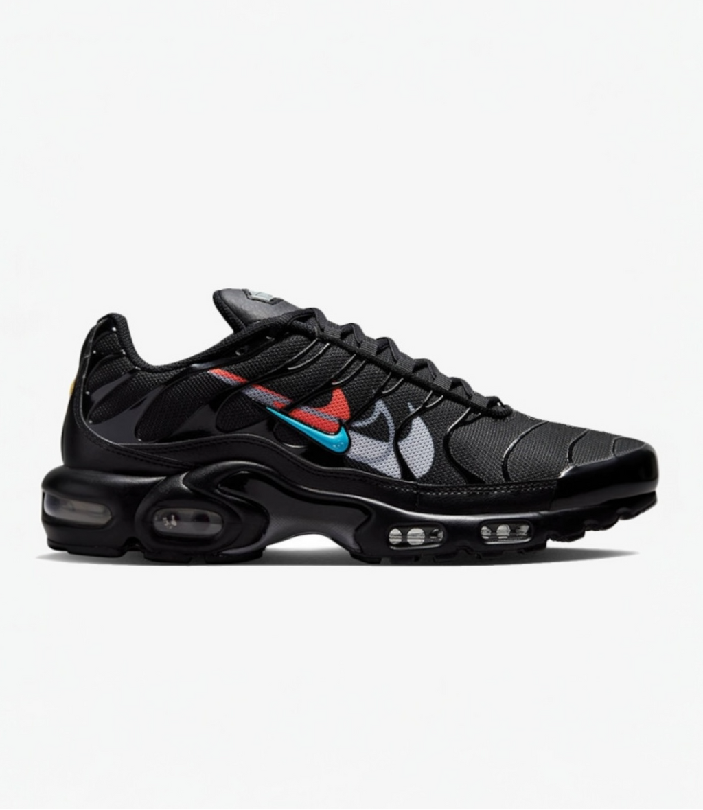 Nike Air Max Plus "Multi Swoosh Black/Bright Crimson"