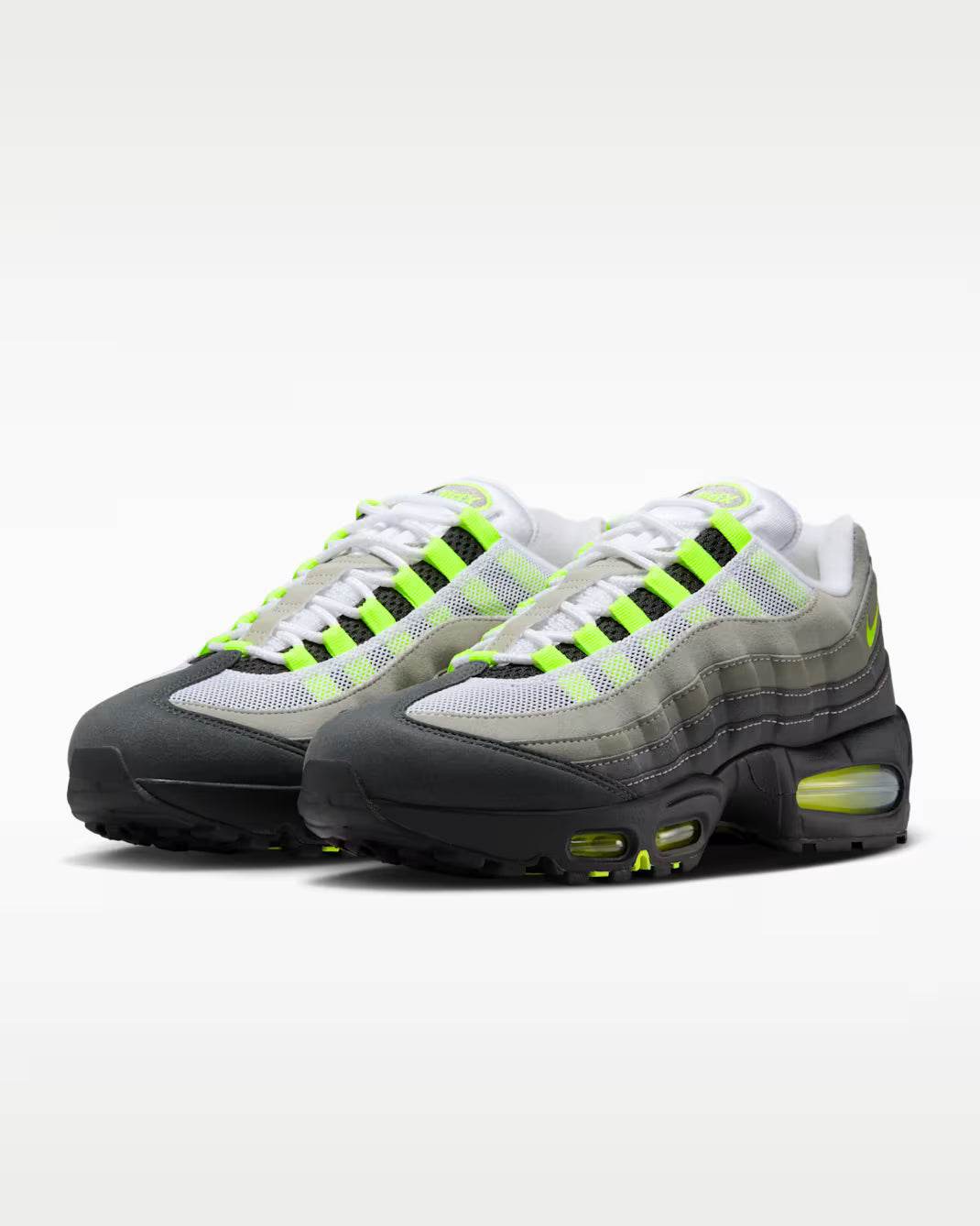 NIKE AIR MAX 95 OG Black And Neon Yellow-Lt Graphite IO9926-001 Nike
