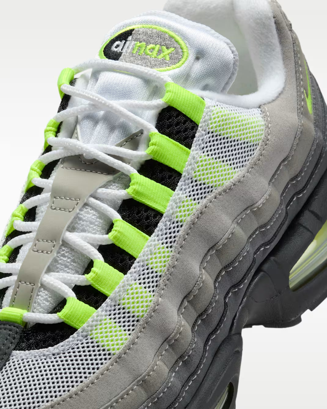 NIKE AIR MAX 95 OG Black And Neon Yellow-Lt Graphite IO9926-001 Nike