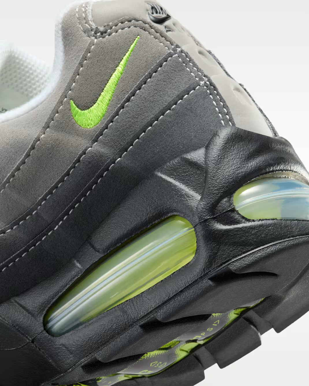 NIKE AIR MAX 95 OG Black And Neon Yellow-Lt Graphite IO9926-001 Nike