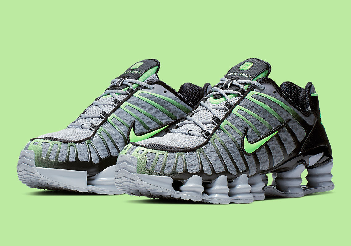 NIKE SHOX TL WOLF GREY LIME