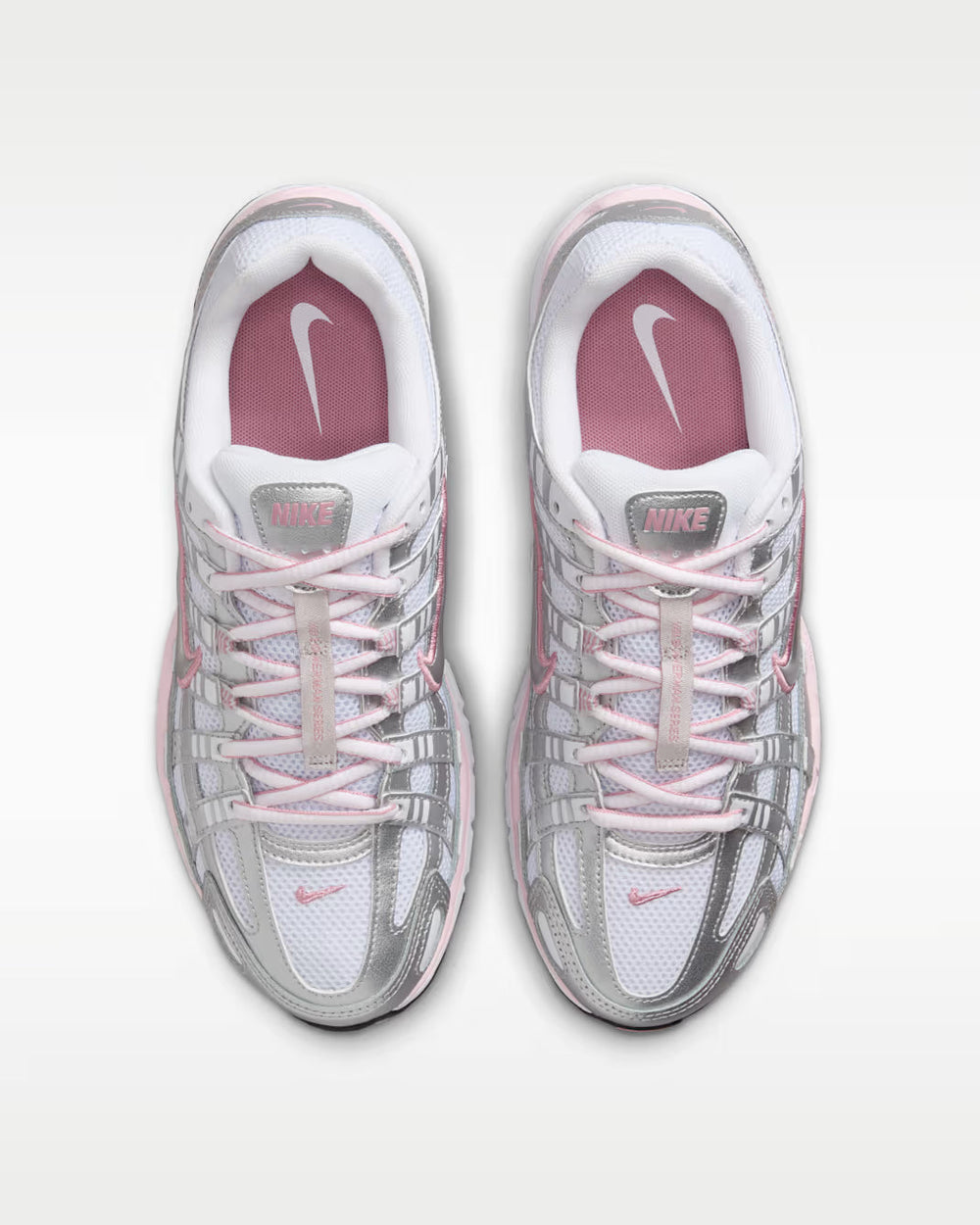 Nike P-6000 White Elemental Pink Metallic Silver BV1021-108 Nike