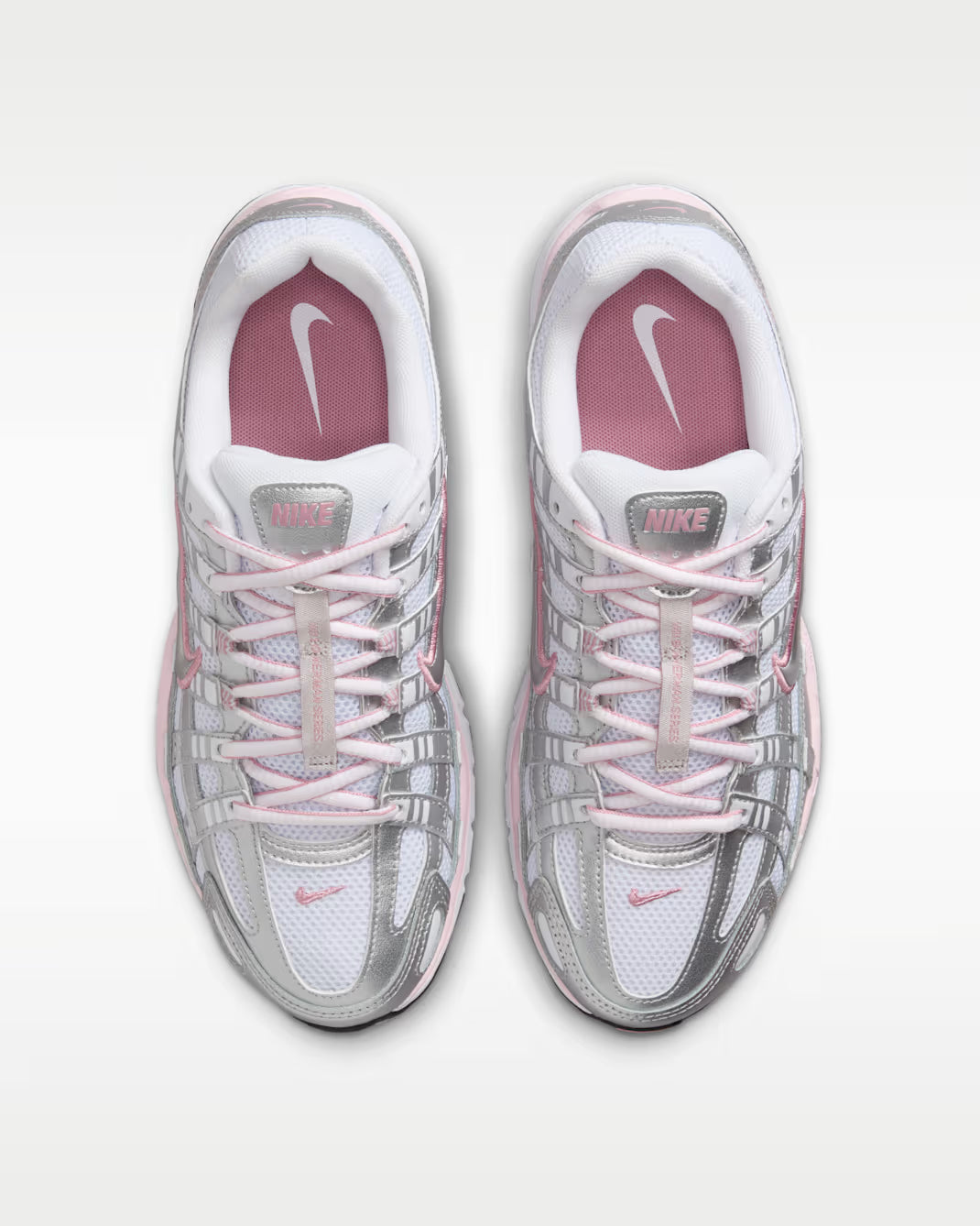 Nike P-6000 White Elemental Pink Metallic Silver BV1021-108 Nike