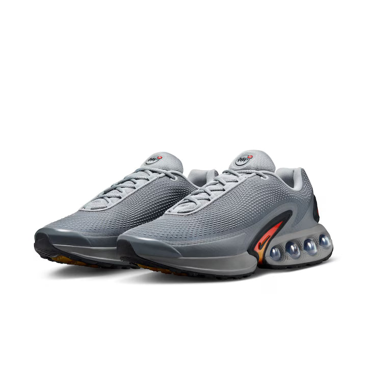 NIKE AIR MAX DN GREY AND ORANGE