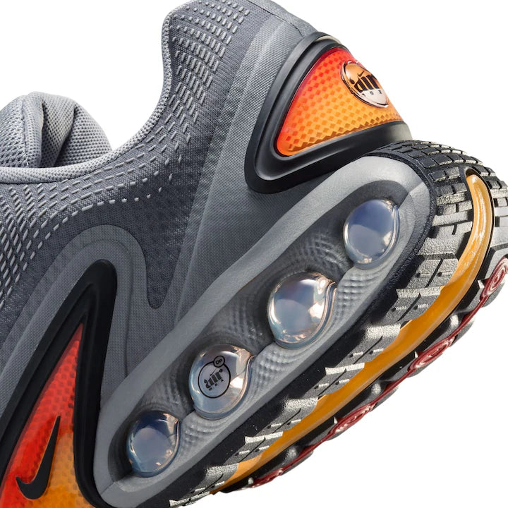 NIKE AIR MAX DN GREY AND ORANGE