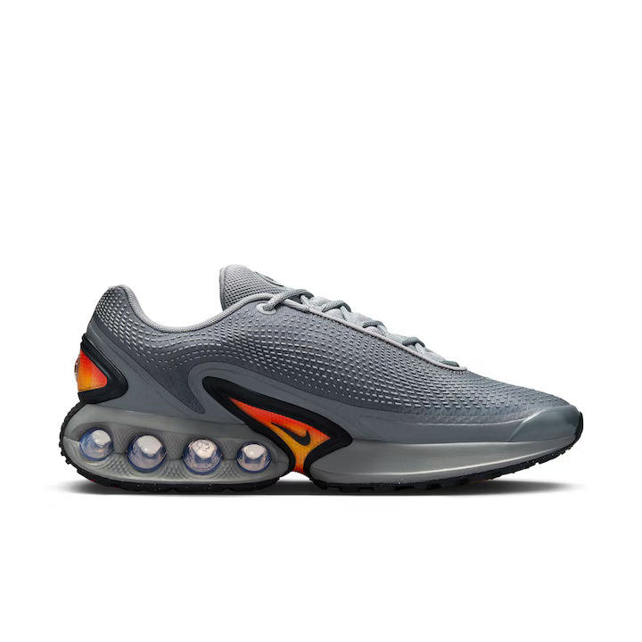 NIKE AIR MAX DN GREY AND ORANGE